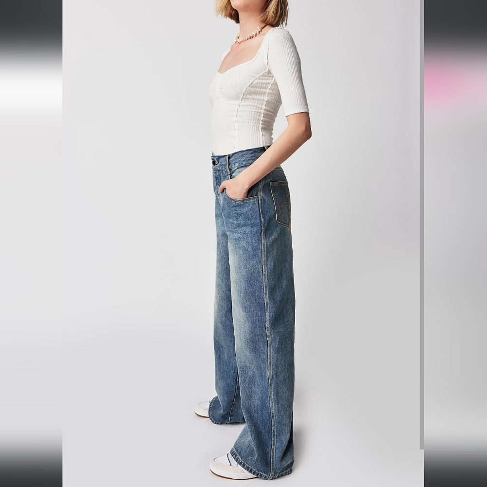 Ronny Kobo for Free People Wide Leg Jean